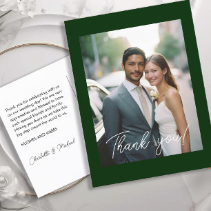 Hochzeitshandschrift Danke 1 Foto Postkarte