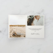 Hochzeitshandschrift Danke 3 Fotos (Innenseite)