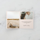 Hochzeitshandschrift Danke 3 Fotos (Innenseite)