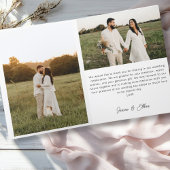 Hochzeitshandschrift Danke 3 Fotos