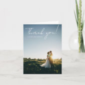 Hochzeitshandschrift Danke 3 Fotos (Vorderseite)