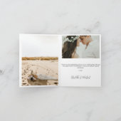 Hochzeitshandschrift Danke 3 Fotos (Innenseite)