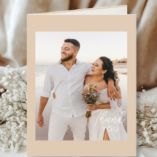 Hochzeitshandschrift Danke 3 Fotos Hellbraun