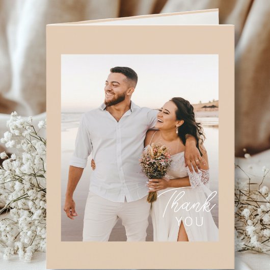 Hochzeitshandschrift Danke 3 Fotos Hellbraun