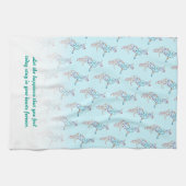 Hochzeitshandtuch floraler Deutscher Schäferhund Handtuch (Horizontal)