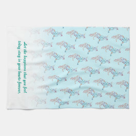 Hochzeitshandtuch floraler Deutscher Schäferhund Handtuch