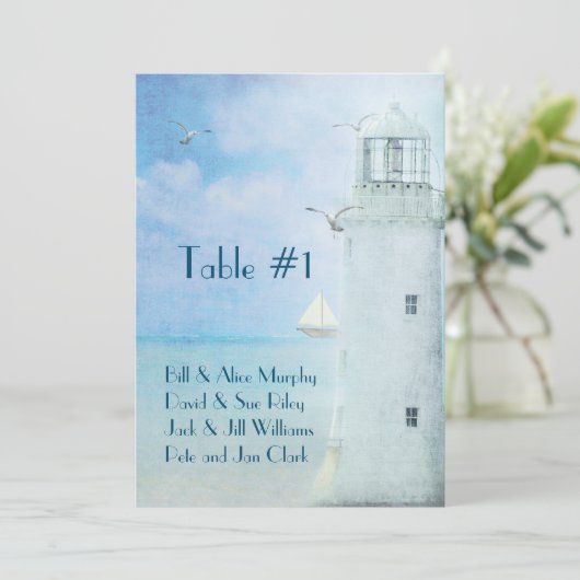 Hochzeitshaus Tischnummer (Stehend Vorderseite)
