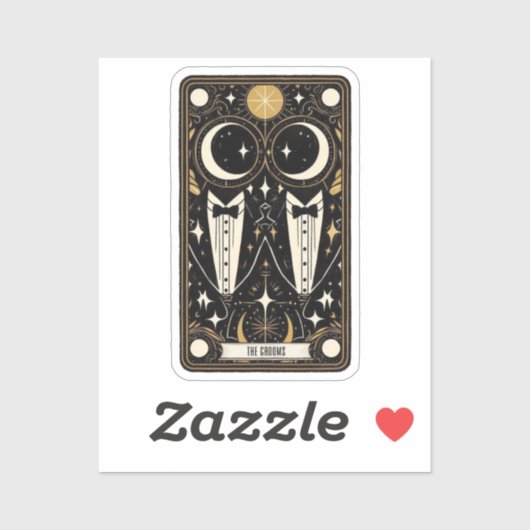 Hochzeitshäuser für Tarot Aufkleber (Blatt)