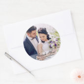 Hochzeitsheim Foto Danke Stickers Rd (Umschlag)
