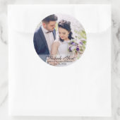 Hochzeitsheim Foto Danke Stickers Rd (Tasche)