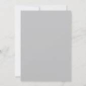 Hochzeitsheirat Minimalistisch Chic Gray Floral Save The Date (Rückseite)