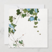 Hochzeitsheirat Minimalistische Kalligrafie Ankündigung (Rückseite)