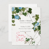 Hochzeitsheirat Minimalistische Kalligrafie Ankündigungspostkarte (Vorne/Hinten)