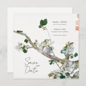 Hochzeitsheirat Minimalistische Kalligrafie Einladung (Vorne/Hinten)