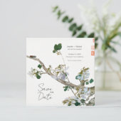 Hochzeitsheirat Minimalistische Kalligrafie Einladung (Stehend Vorderseite)