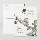 Hochzeitsheirat Minimalistische Kalligrafie Postkarte (Vorne/Hinten)