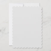 Hochzeitsheirat Minimalistische Kalligrafie Save The Date (Rückseite)