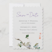 Hochzeitsheirat Minimalistische Kalligrafie Save The Date (Vorderseite)