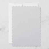 Hochzeitsheirat Minimalistische Kalligrafie Save The Date (Rückseite)