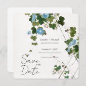 Hochzeitsheirat Minimalistische Kalligrafie Save The Date (Vorne/Hinten)