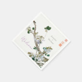 Hochzeitsheirat Minimalistische Kalligrafie Serviette (Ecke)