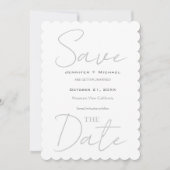 Hochzeitsheirat Minimalistische Kalligraphie Save The Date (Vorderseite)