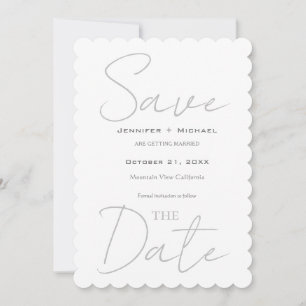 Hochzeitsheirat Minimalistische Kalligraphie Save The Date