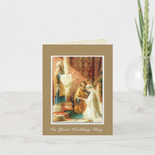 Hochzeitsheiratsbride Groom Mary Joseph Karte