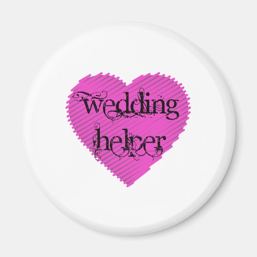 Hochzeitshelfer Magnet (Vorne)