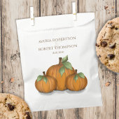 Hochzeitsherbst Wasserfarbe Pumpkin Elegant Geschenktütchen