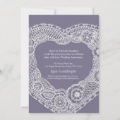 Hochzeitsherz 13 Jahre Party Einladungen (Rückseite)