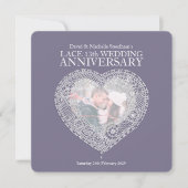 Hochzeitsherz 13 Jahre Party Einladungen (Vorderseite)