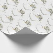 Hochzeitsherz Geschenkpapier (Ecke)