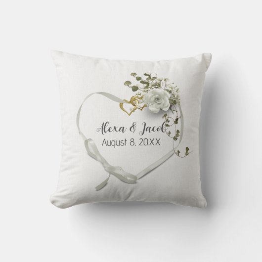 Hochzeitsherz Kissen (Vorderseite)