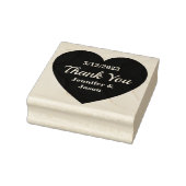 Hochzeitsherz mit Dankeschön Text Gummistempel (Stempel)