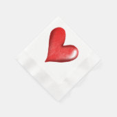 Hochzeitsherz Serviette (Ecke)
