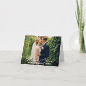 Hochzeitsherz Vielen Dank Foto Falten Karte W (Vorderseite)