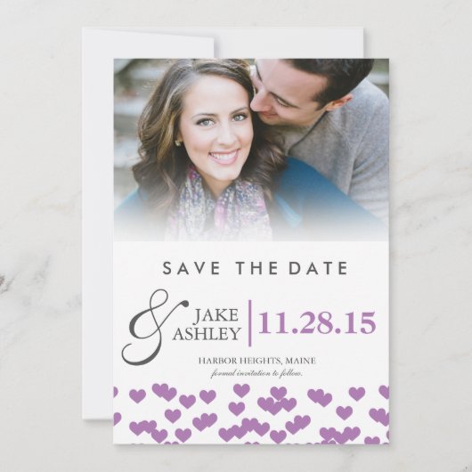 Hochzeitsherzen | Daten speichern Save The Date (Vorderseite)