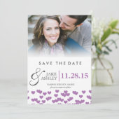 Hochzeitsherzen | Daten speichern Save The Date (Stehend Vorderseite)