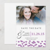 Hochzeitsherzen | Daten speichern Save The Date (Vorne/Hinten)