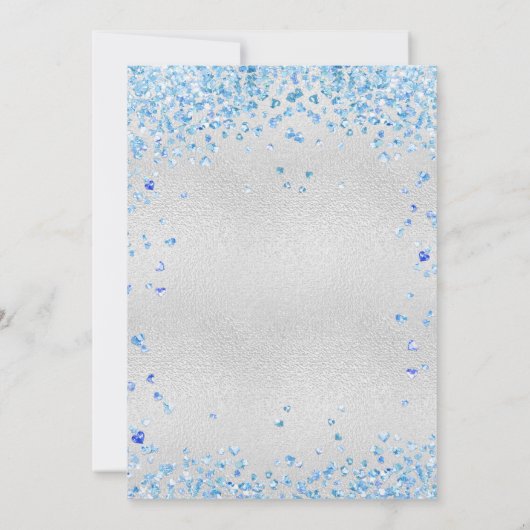 Hochzeitsherzen Einladung (Rückseite)