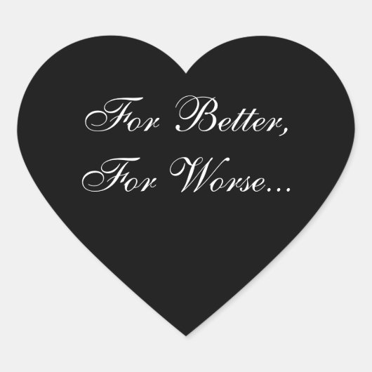 Hochzeitsherzen Einladungs-Siegel Herz-Aufkleber (Vorderseite)