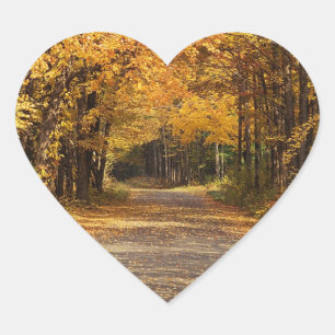 Hochzeitsherzen Hochzeit im Herbst Herbst Hochzeit Herz-Aufkleber