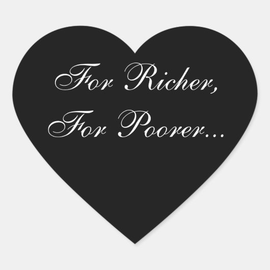 Hochzeitsherzen Versprechen Einladung Siegel Herz-Aufkleber (Vorderseite)