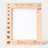 Hochzeitsherzen Wir entschieden uns für Forever Cu Geätzte Rahmen (Vorderseite)