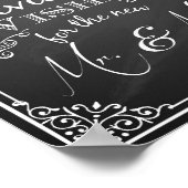 Hochzeitshilfegutachten und wünscht neuen Mr. & Mr Poster (Ecke)