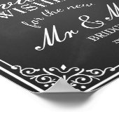 Hochzeitshilfegutachten und wünscht neuen Mr. & Mr Poster (Ecke)