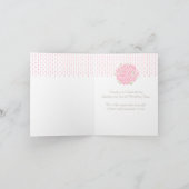 Hochzeitshilfskleid Rosa Dankeschön Karte (Innenseite)