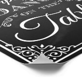 Hochzeitshilfsschild "Time to Drink Champagne Chal Poster (Ecke)