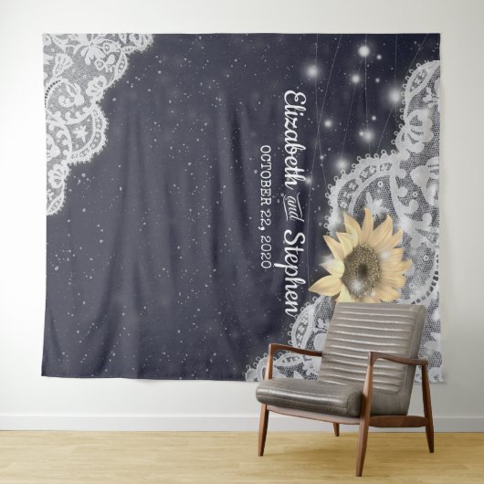 Hochzeitshimmel mit Foto-Kellergewölbe Wandteppich (Beispiel (Horizontal))